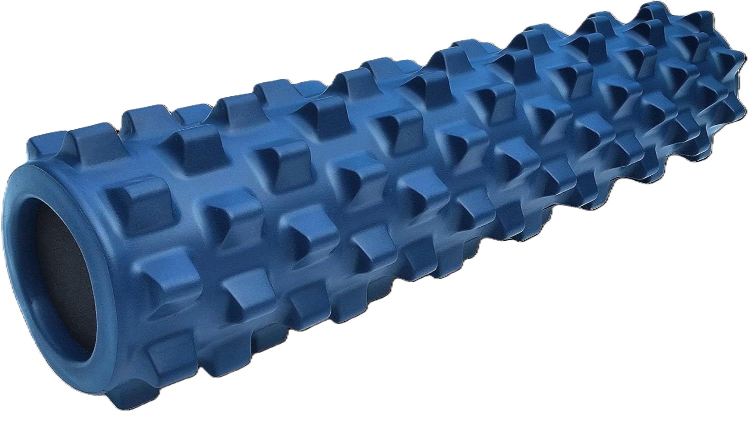 RumbleRoller Blue textured foam roller for deep tissue massage